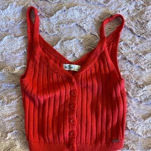 Hollister red top size small